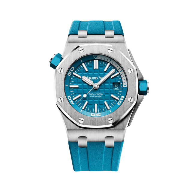 Royal Oak Offshore Diver Steel, Turquoise blue dial