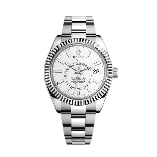 Sky Dweller Steel/WG, White dial, Oyster Bracelet