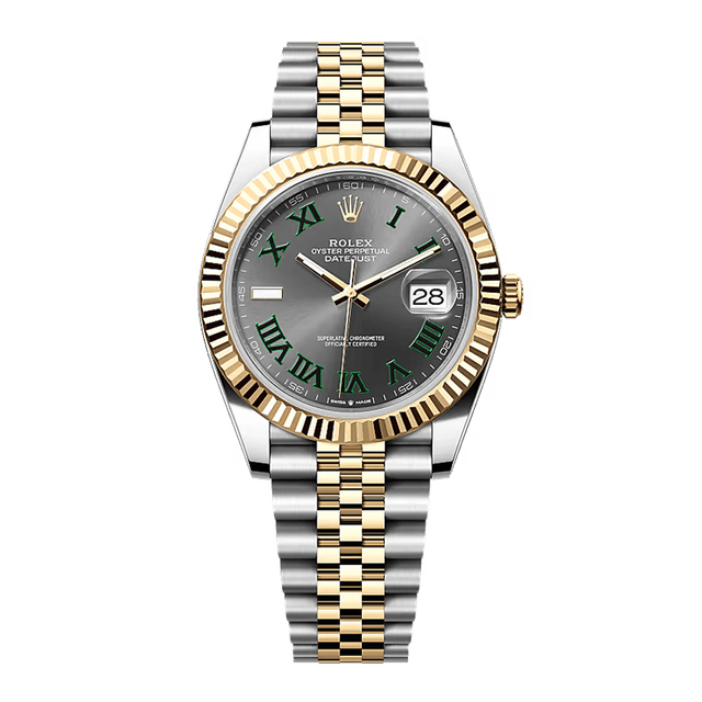 Datejust II 41mm, st/yg, Wimbledon dial, Jubilee Bracelet