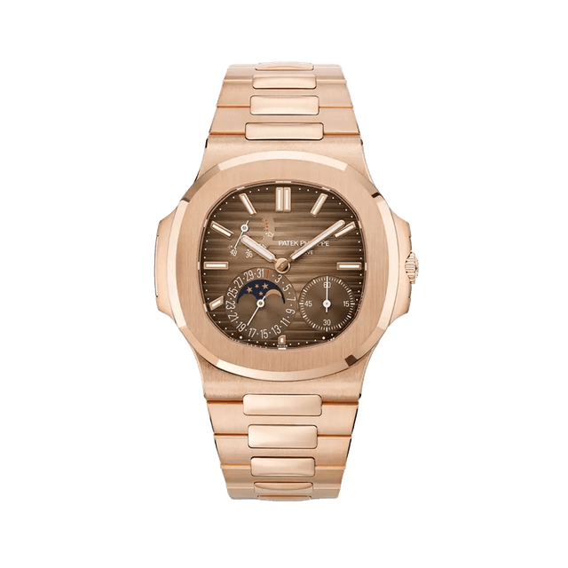Nautilus Power Reserve, RG, Choco dial, Bracelet
