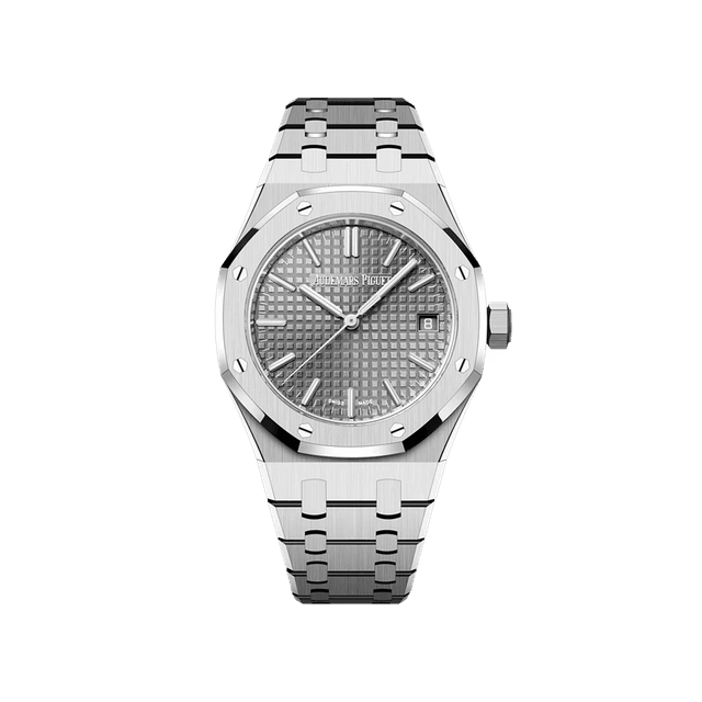 Royal Oak 37mm, Steel, Grey Dial, Bracelet