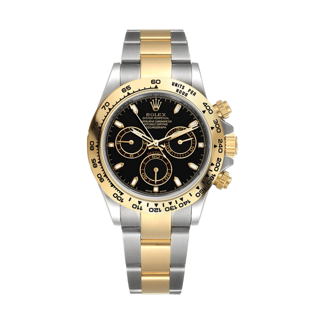 Daytona st/yg, Black tab dial, Bracelet