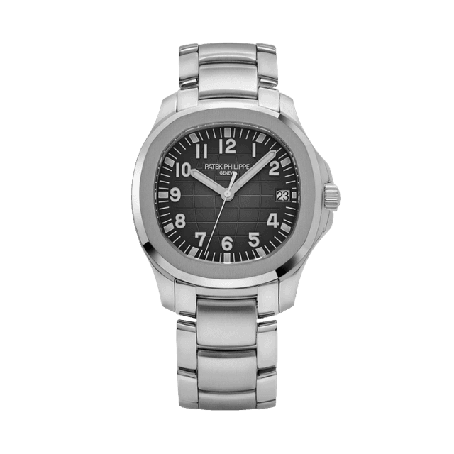Aquanaut Steel, Black dial, Bracelet