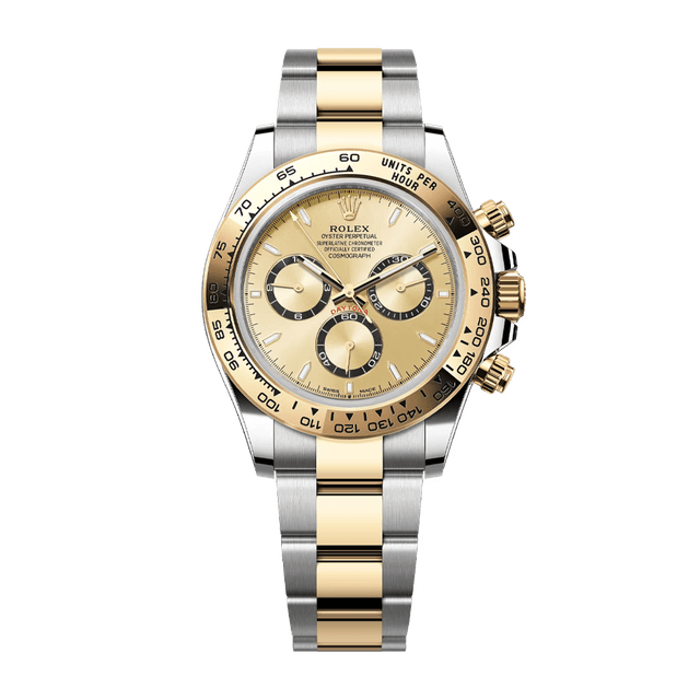 Daytona st/yg, Champagne dial, Bracelet
