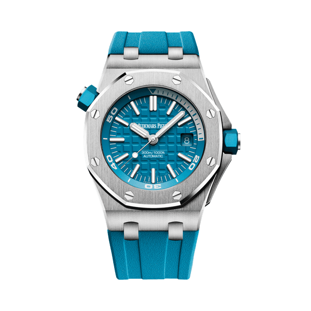 Royal Oak Offshore Diver Steel, Turquoise blue dial