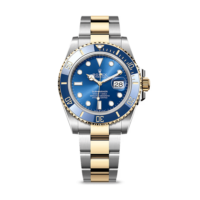 Submariner date st/yg, Blue dial