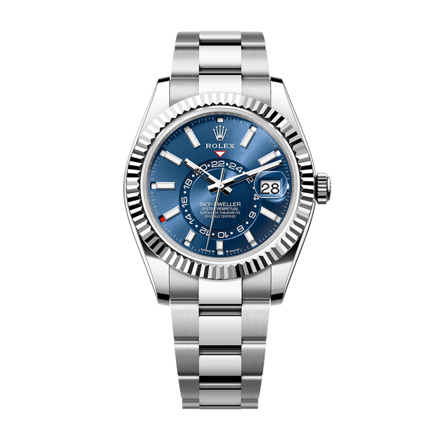 Sky Dweller Steel/WG, Blue dial, Oyster Bracelet