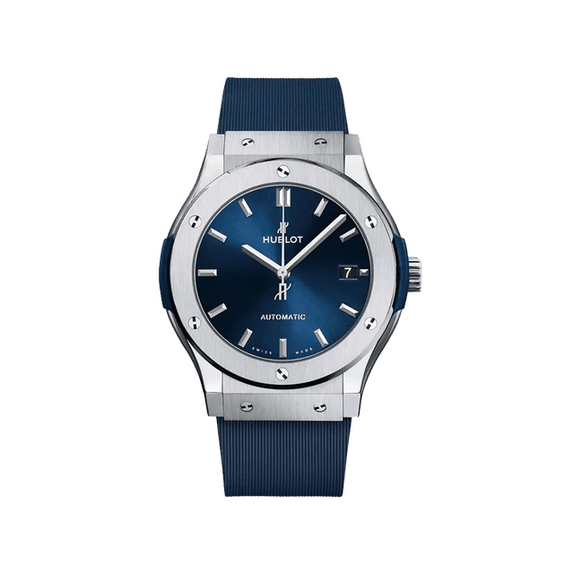 Classic Fusion Titanium, 38mm, Blue dial, Blue Rubber Strap
