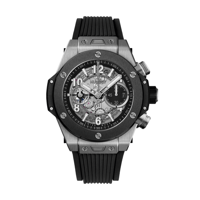 Big Bang Unico Titanium Ceramic, 44mm, Rubber Strap