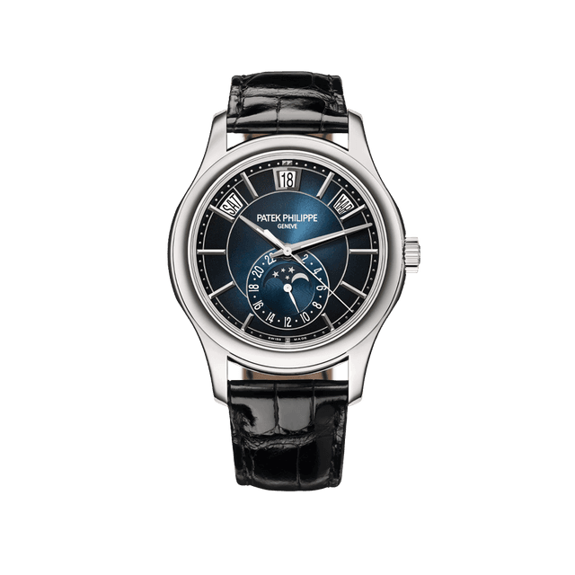 Complications Annual Calendar 40mm, WG, Blue dial, Blue Leather Strap