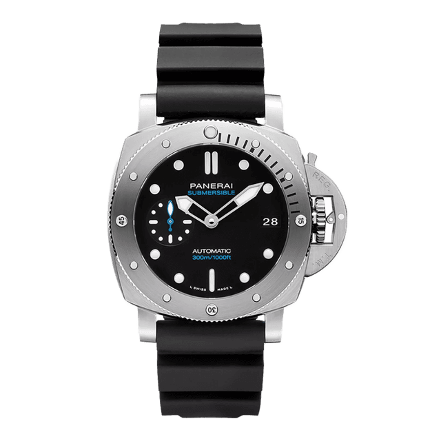LUMINOR 1950 44 SUB AUTOMATIC TIT RUBBER BLACK 