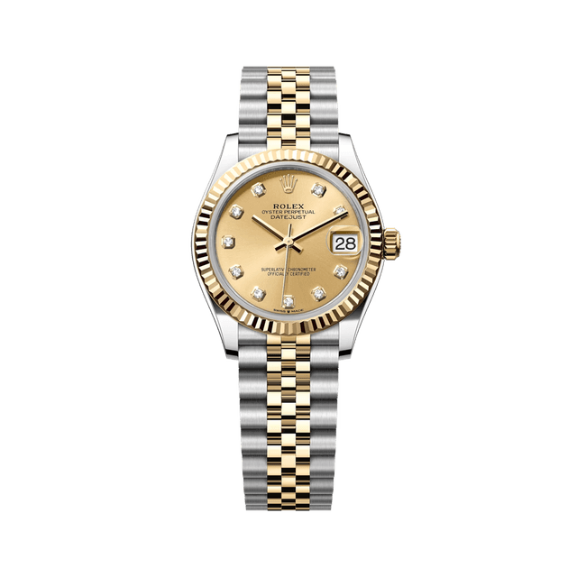 Datejust 31mm, st/yg, Champagne 10rd dial, Jubilee Bracelet