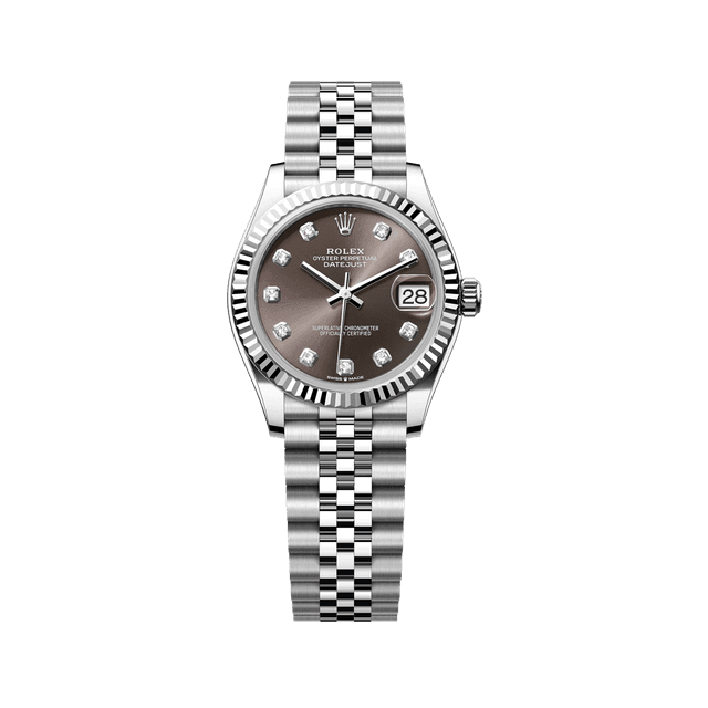 Datejust 31mm, st/wg, Dark Grey 10rd dial, Jubilee Bracelet