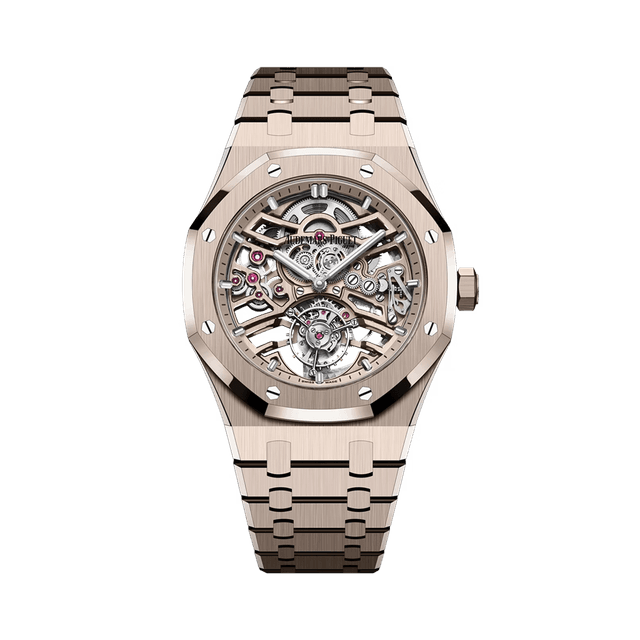 Royal Oak 41mm, Sand Gold, Flying Tourbillon, Openworked, Bracelet