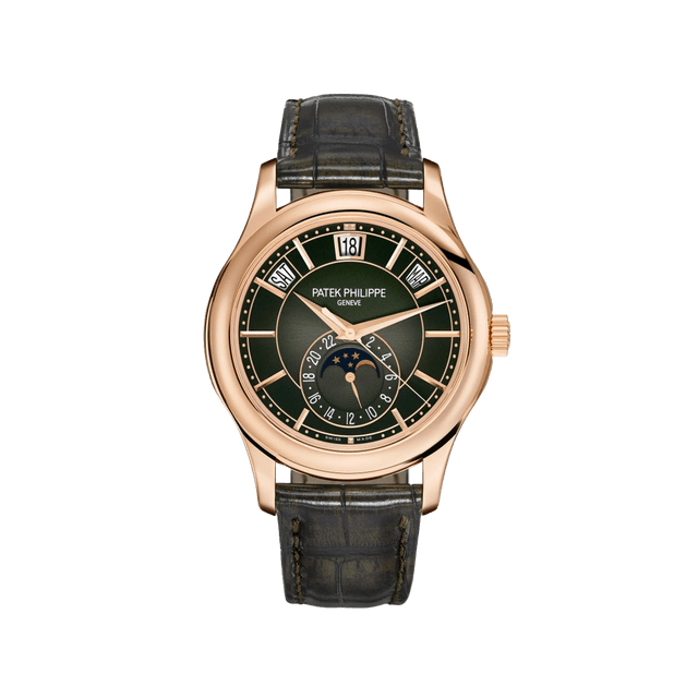 Complications Annual Calendar 40mm, RG, Olive Green dial, Black Green Leather Strap