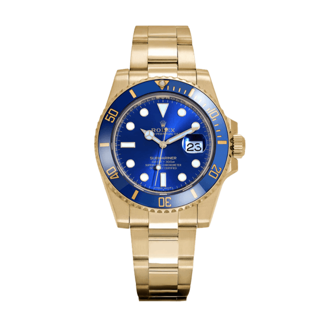 Submariner date YG, Blue dial