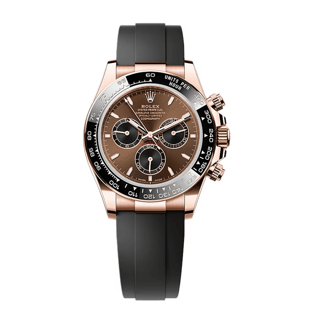 Daytona RG, Choco/Black dial, Oysterflex