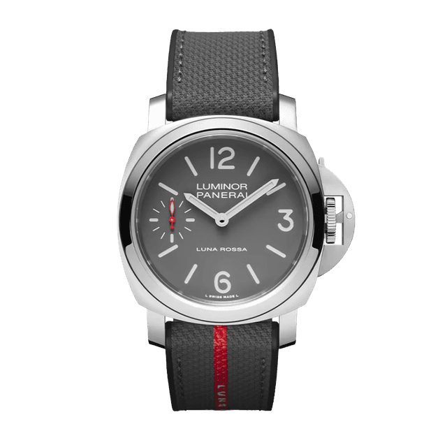 LUNA ROSA LUMINOR TRE GIORNI 44 P6000 STEEL GREY DIAL RUBBER 