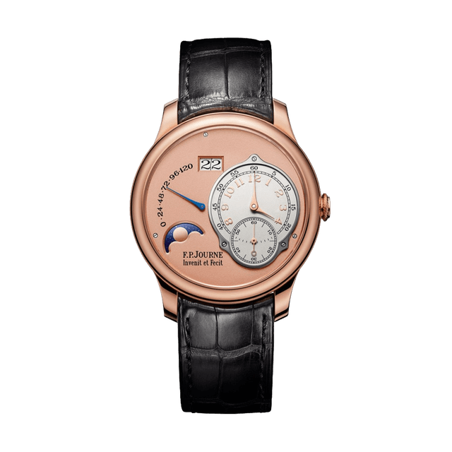 Octa Automatique Reserve,  40mm, Rose Gold, Salmon Dial, Black Croco Strap