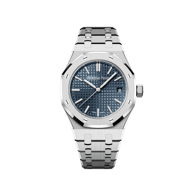 Royal Oak 37mm, Steel, Blue Dial, Bracelet