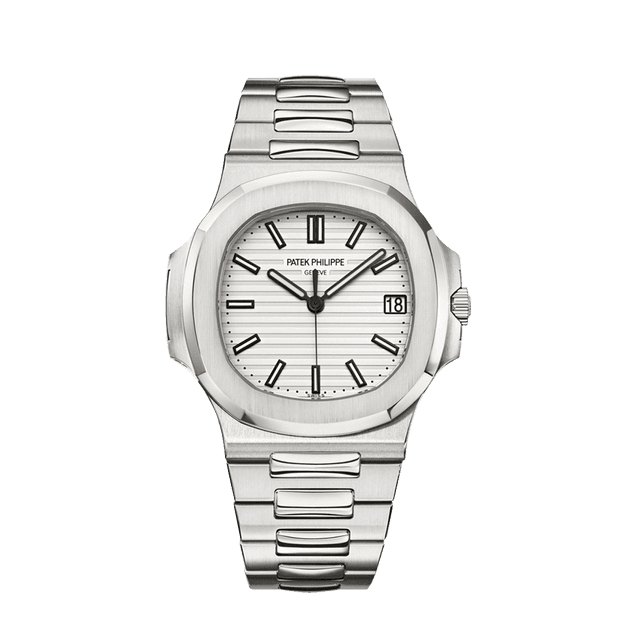 Nautilus Steel, White Dial, Bracelet