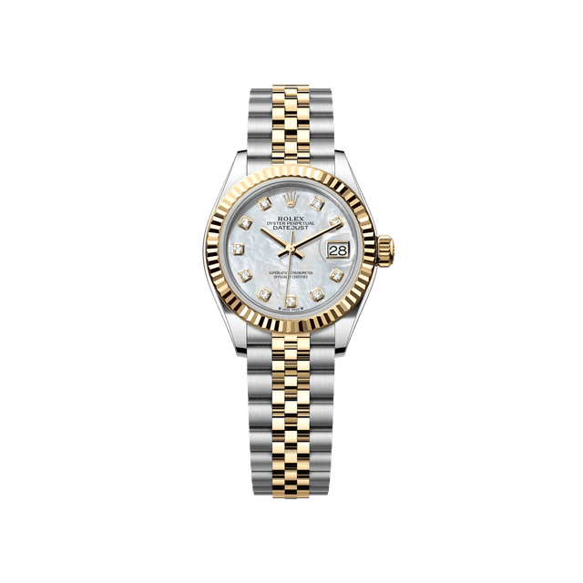 Datejust 28mm, st/yg, White MOP 10rd dial, Jubilee Bracelet