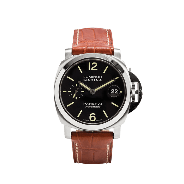 LUMINOR 40 MARINA STEEL BROWN LEATHER