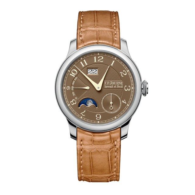 Automatique Lune Cal 1300.3 PT, 42mm, Havana Brown Dial, Brown Nato Strap