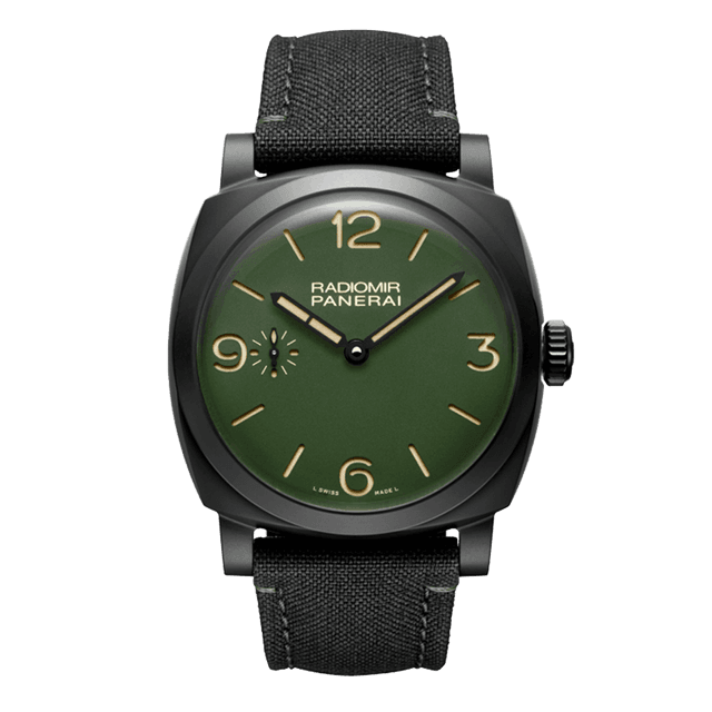 RADIOMIR 48MM P3000 CERAMIC LEATHER GREEN V0512/1000