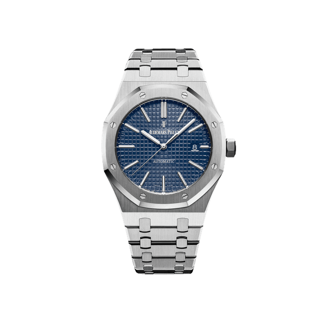 Royal Oak 41mm, Steel, Blue dial, Bracelet