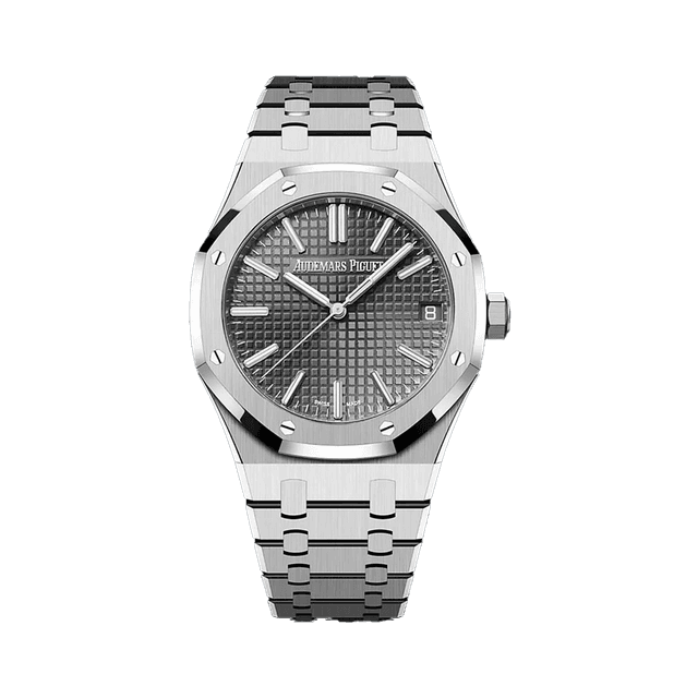 Royal Oak 41mm, Steel, Grey dial, Bracelet