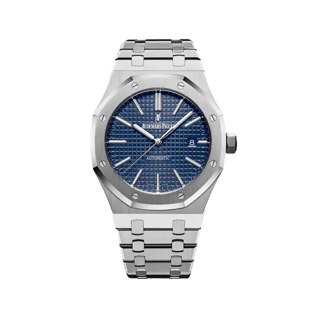 Royal Oak 41mm, Steel, Blue dial, Bracelet