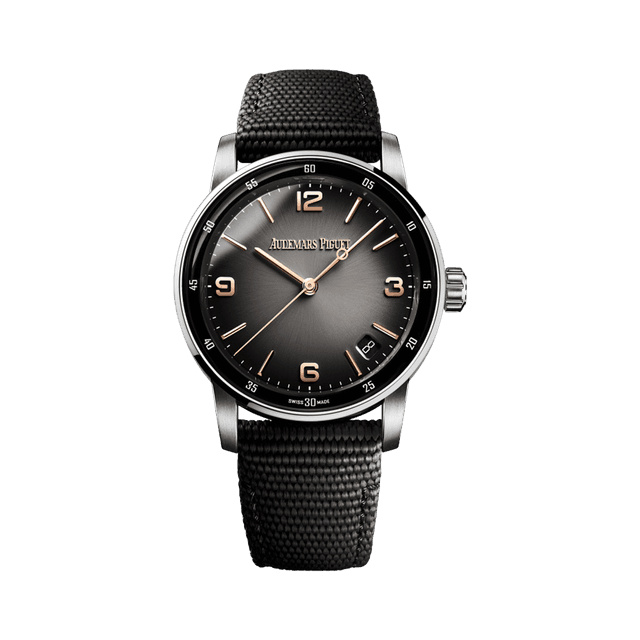 Code 11.59 41mm, WG/RG, Smoked Grey dial, Black Rubber
