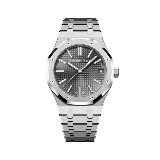 Royal Oak 41mm, Steel, Grey dial, Bracelet
