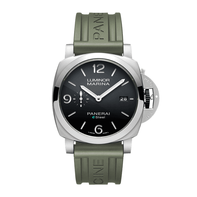 LUMINOR 1950 44 MARINA P9010 GRIGIO ROCCIA E-STEEL RECYCLED PET GREY