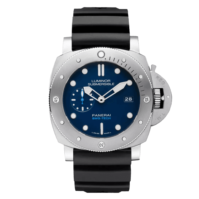 LUMINOR 1950 47 SUBMERSIBLE P9010 BMG RUBBER BLUE V0347/1000