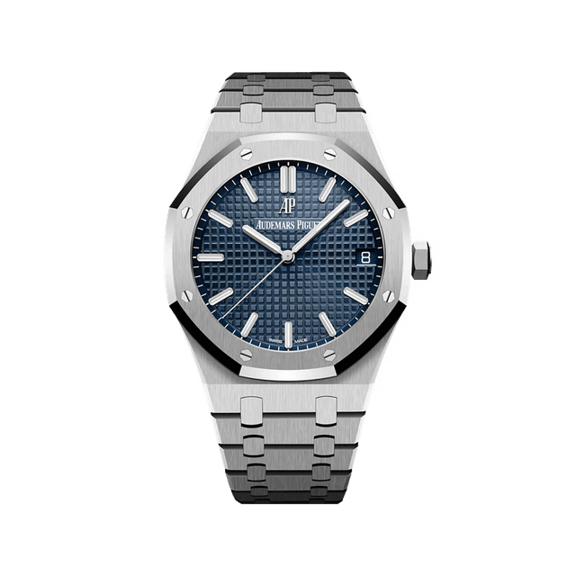 Royal Oak 41mm, Steel, Blue dial, Bracelet